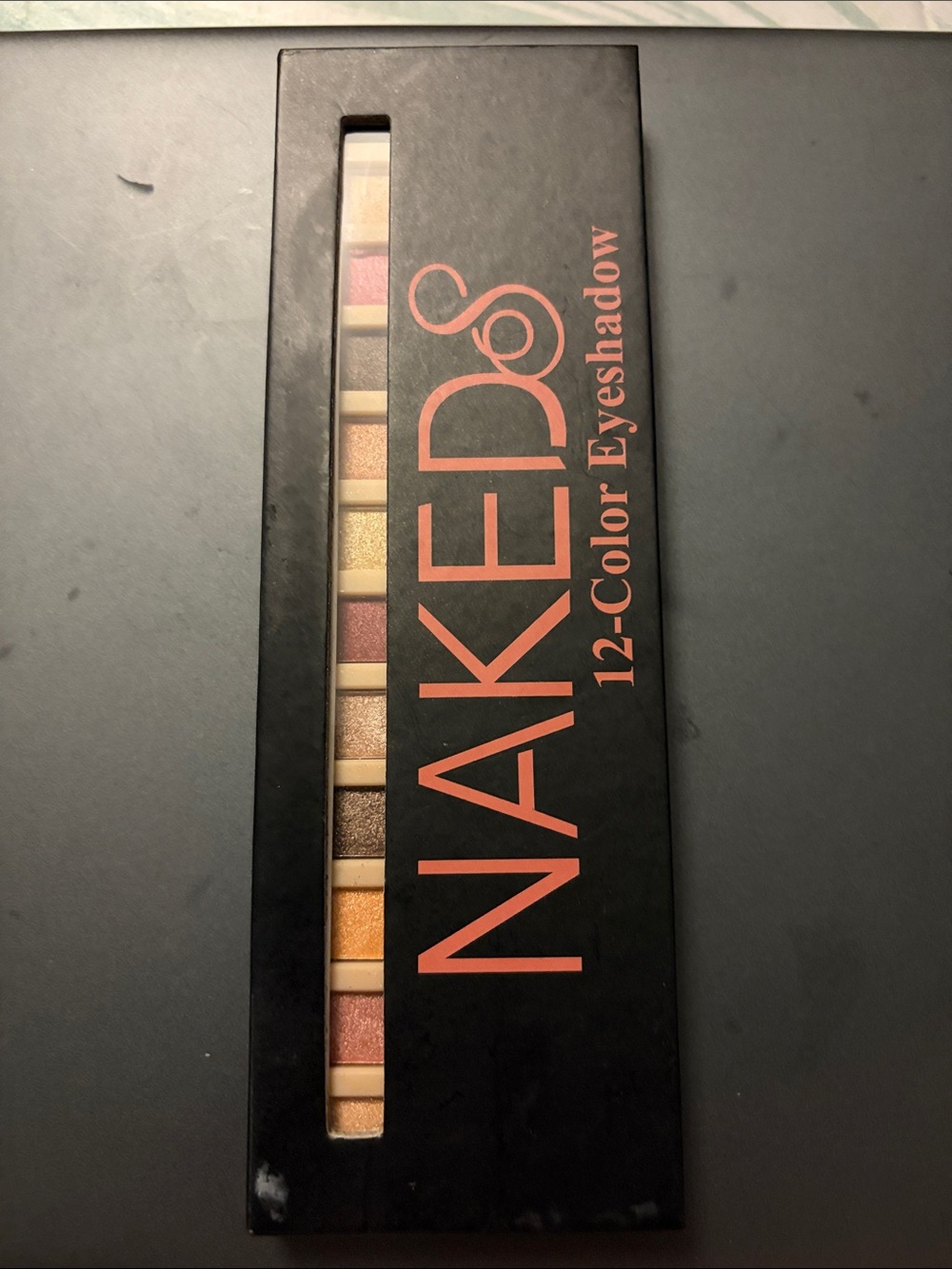 NAK 12-Color Eyeshadow Palette — Pink, Gold, Brown, Cream Shades